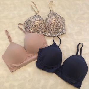 Set of 3 Lucky Brand bras Size 36B